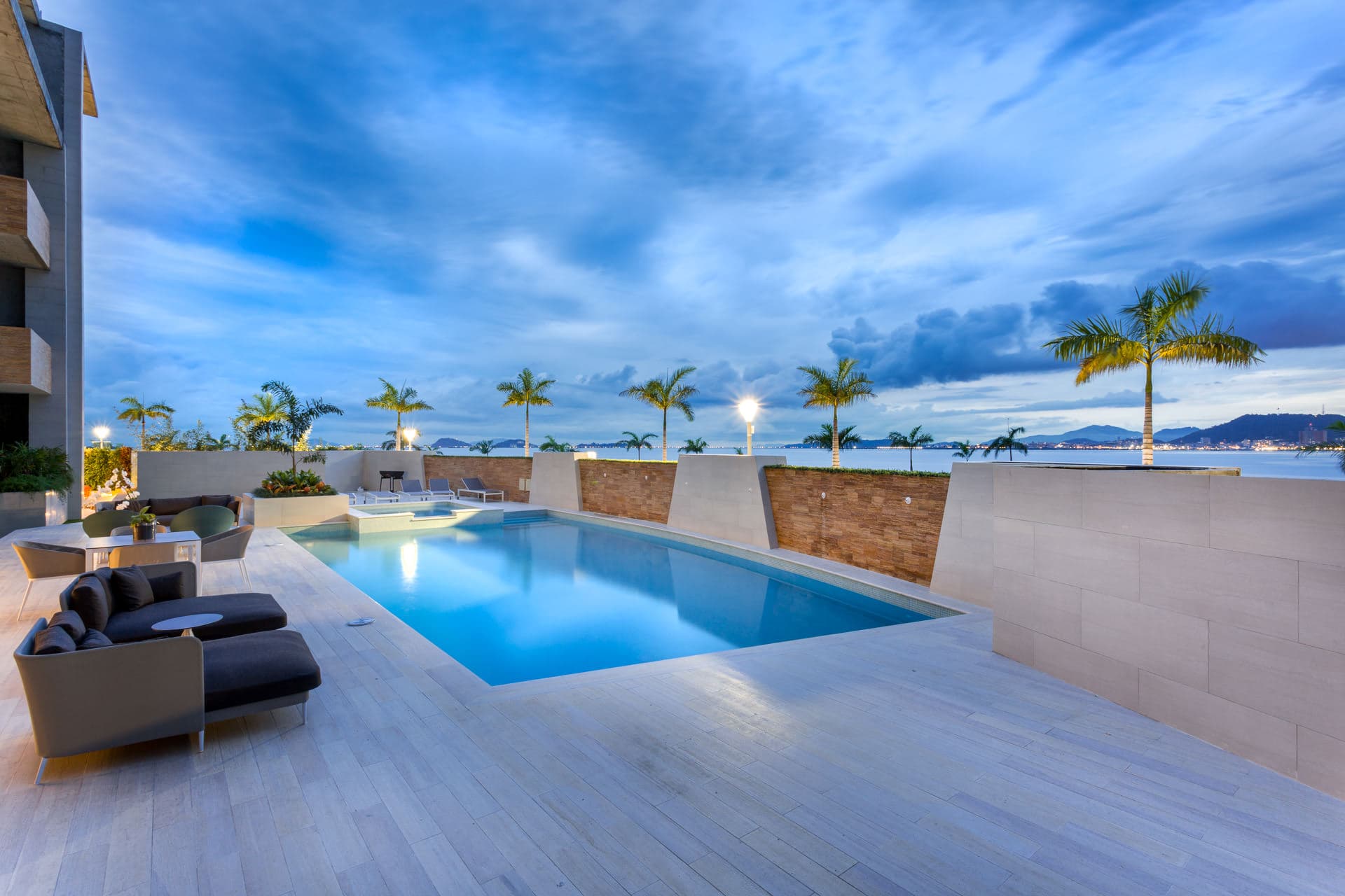 Rooftop pool terrace at Ocean Reef Islands