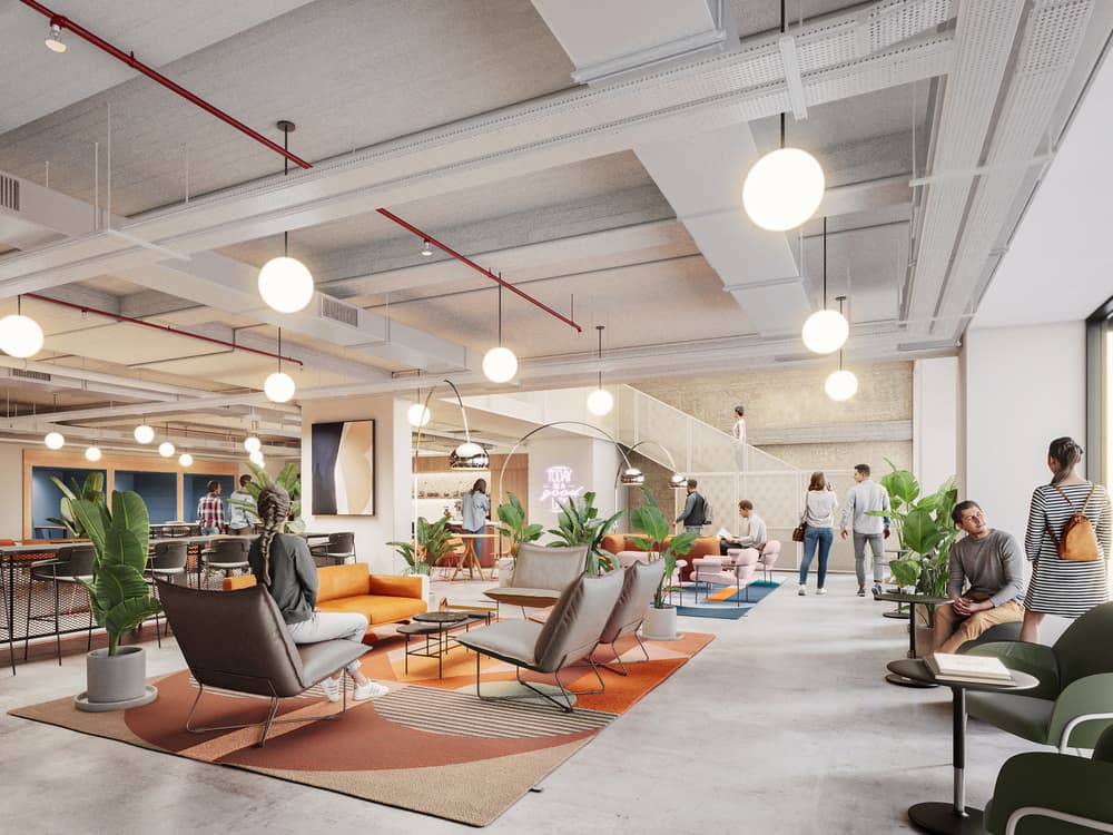 Coworking lounge at Armonía