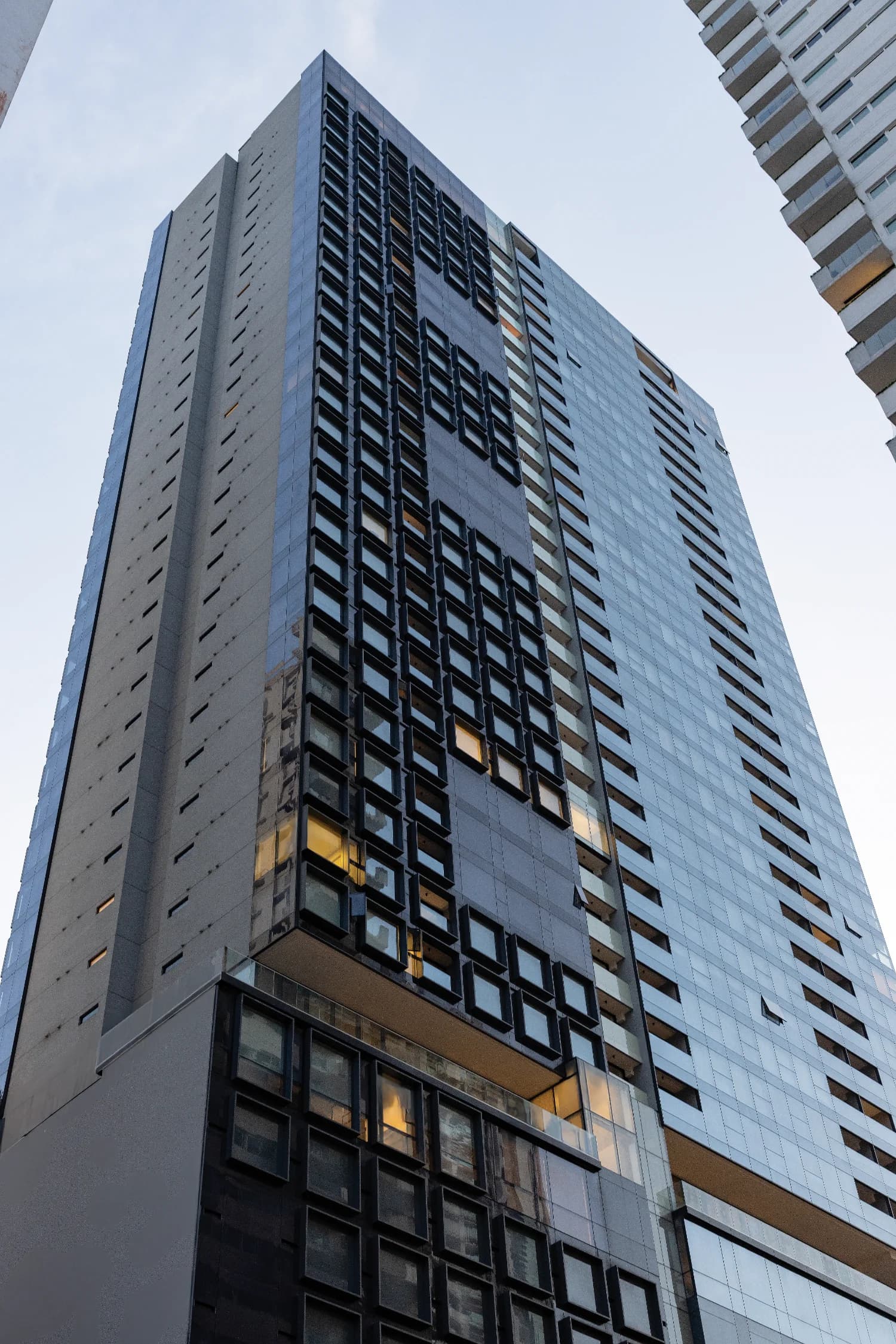 Nuovo by Armani/Casa tower facade seen from street level, Bella Vista, Panama City