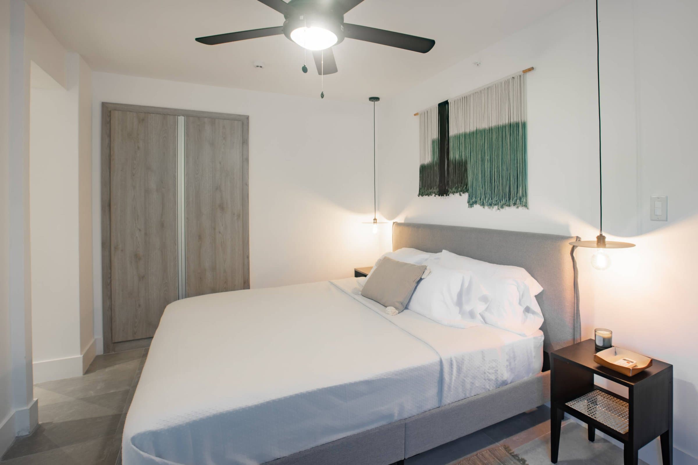 Bedroom of a Blue Venao two-bedroom condo