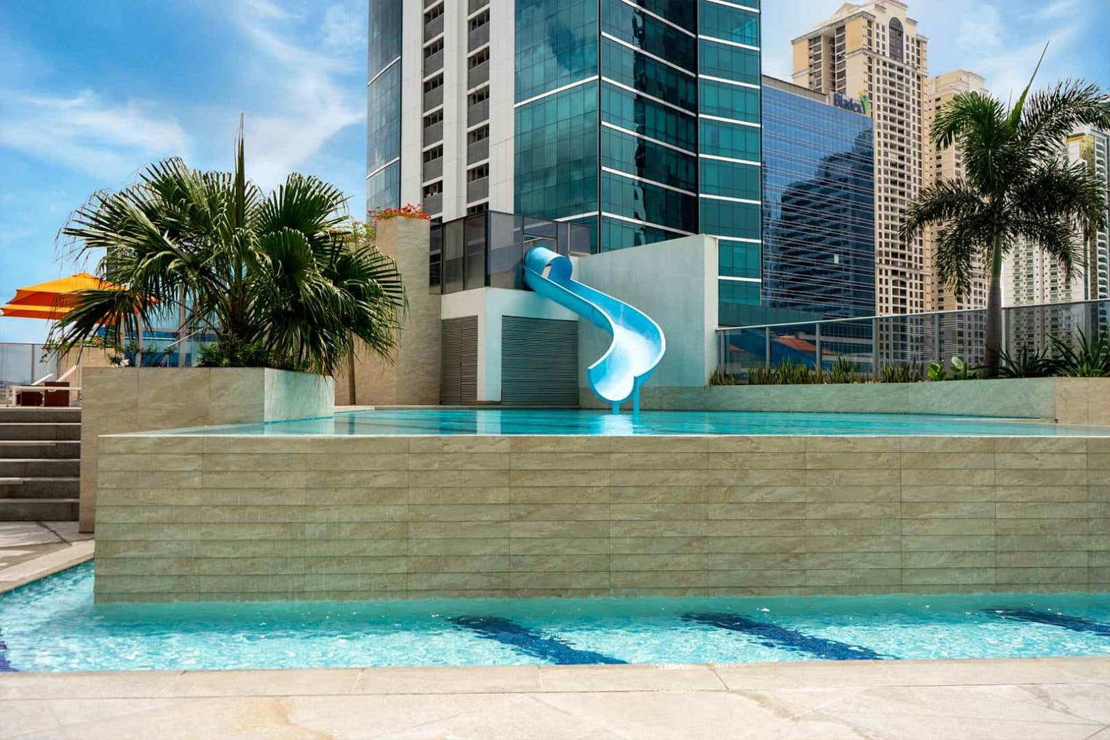 Children's pool with water slide at Regalia, Costa del Este