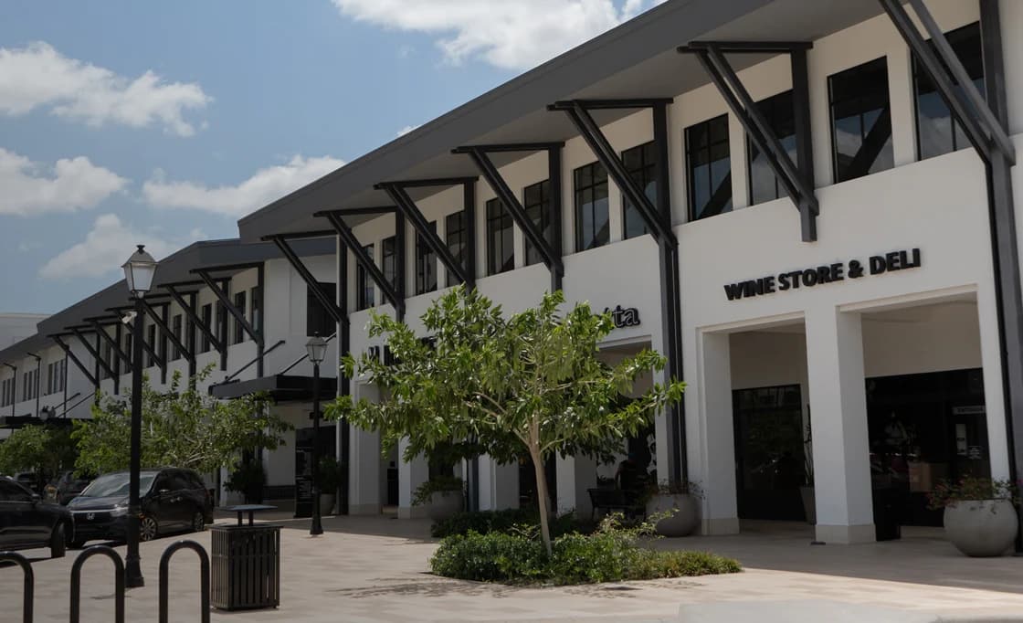 Shops and deli at The Village Center in Santa Maria