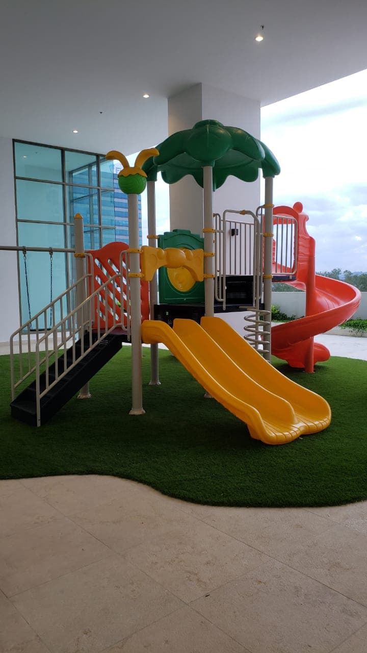 Children's playground on the amenity level of Parkview Residence
