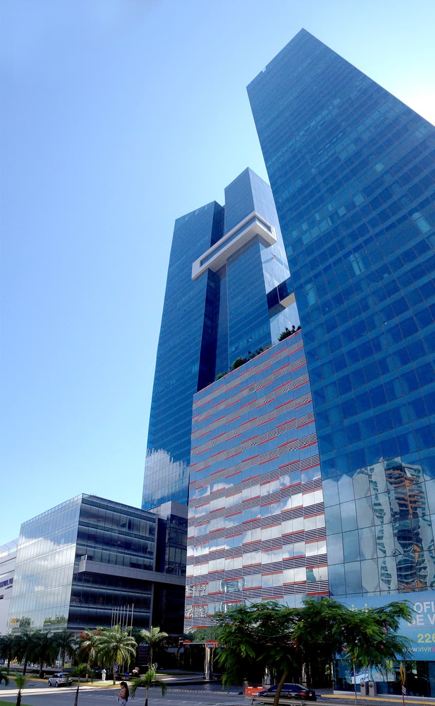 Oceania Business Plaza glass office towers in Punta Pacifica