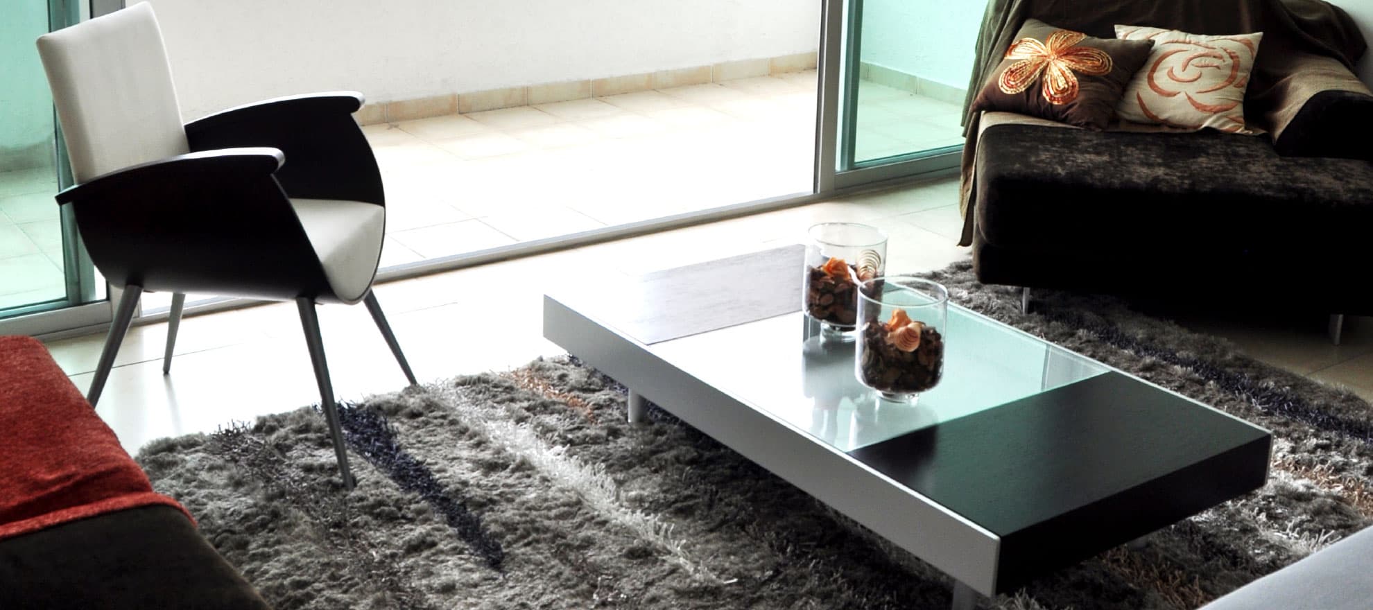 Torres Terrasol apartment living room seating detail