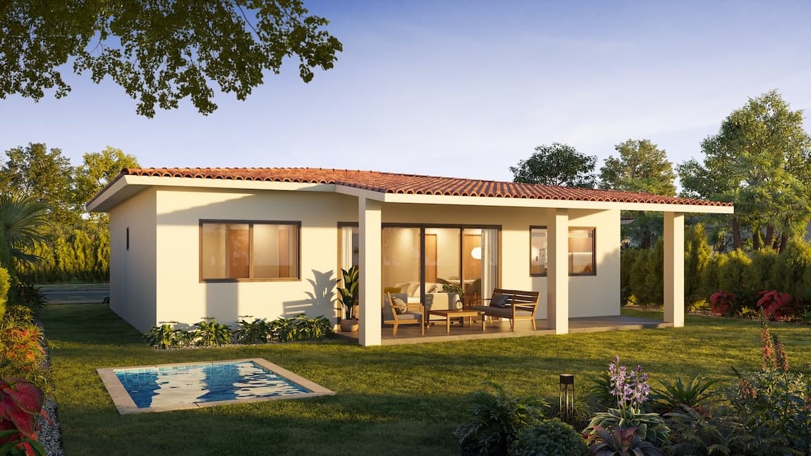 Single-story Santa Mónica house with private pool and garden