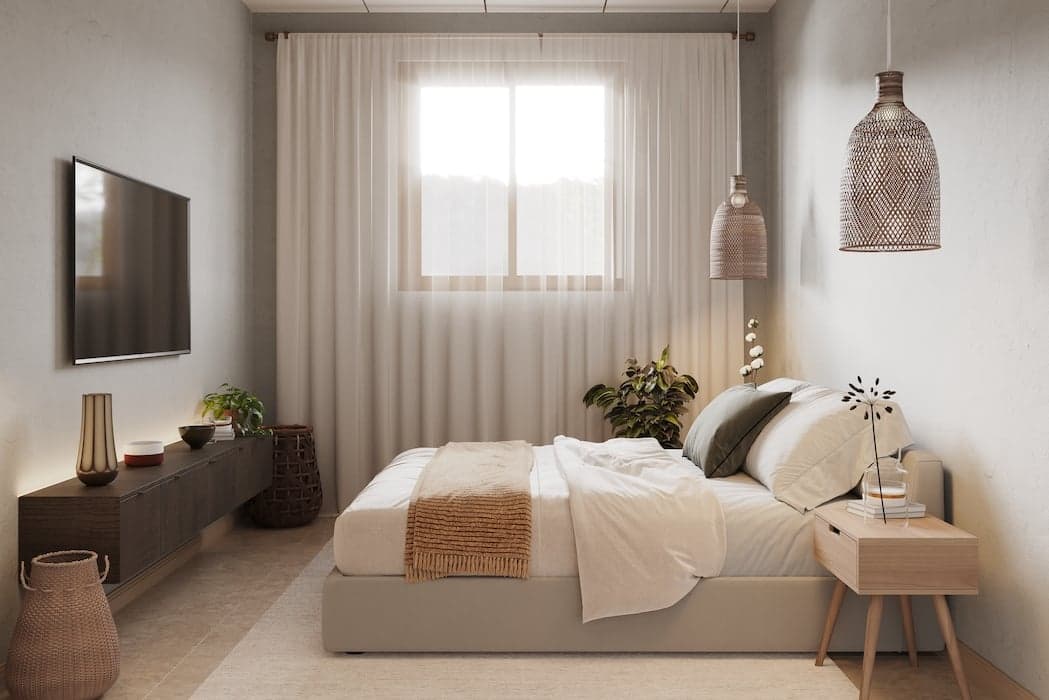 Main bedroom in a Santa Mónica home