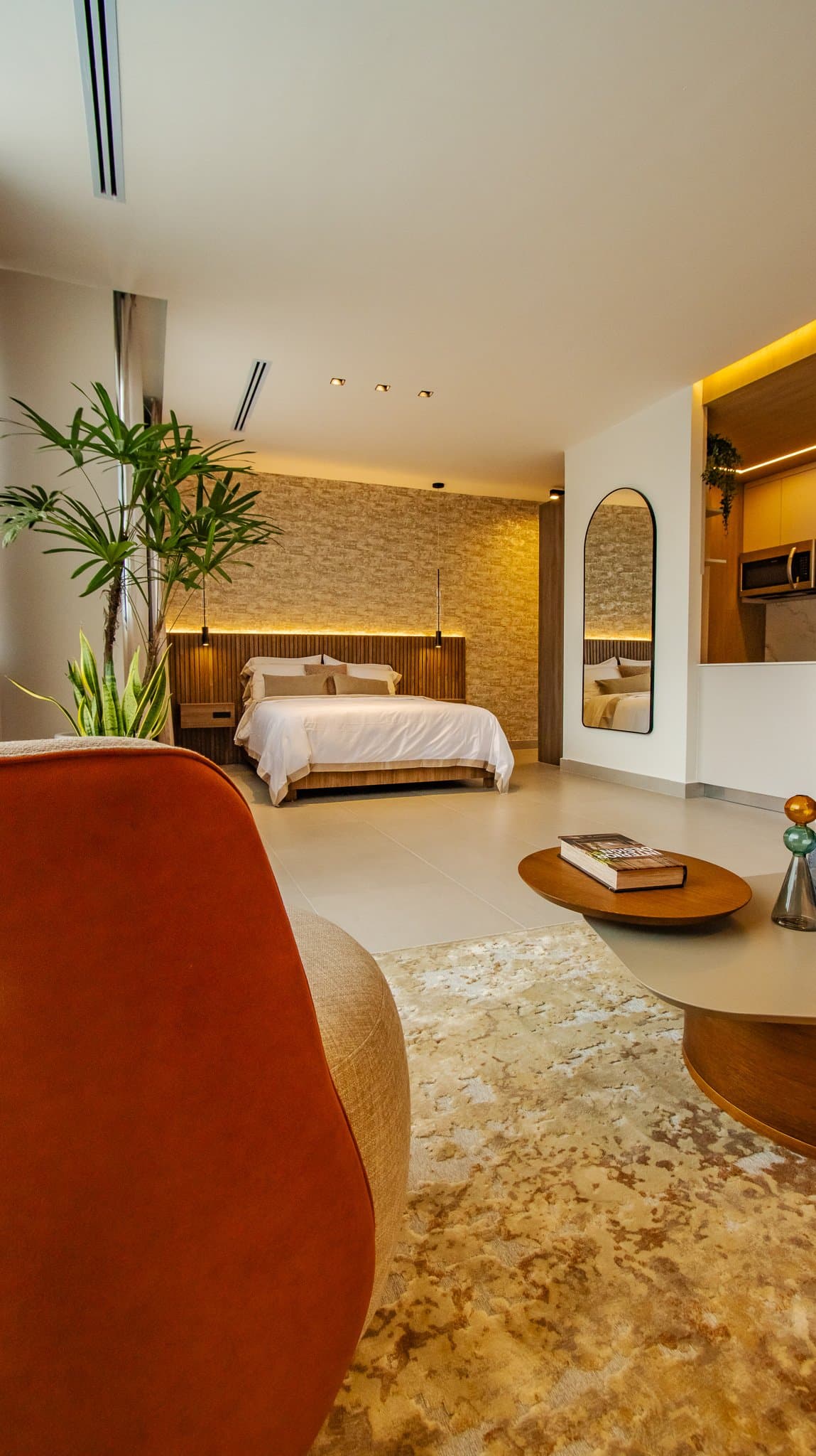 Furnished condo-suite with bedroom and living area at Seaside