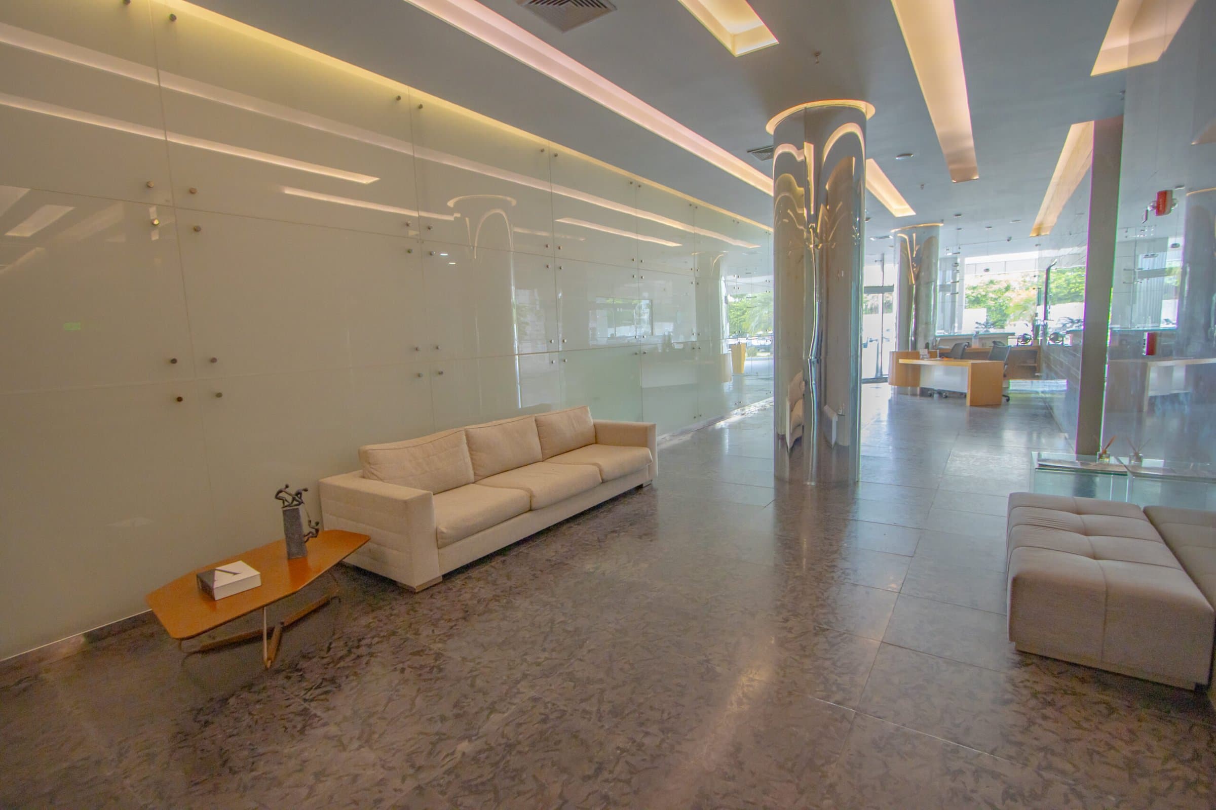 Lobby lounge of the Global Business Terminal office tower