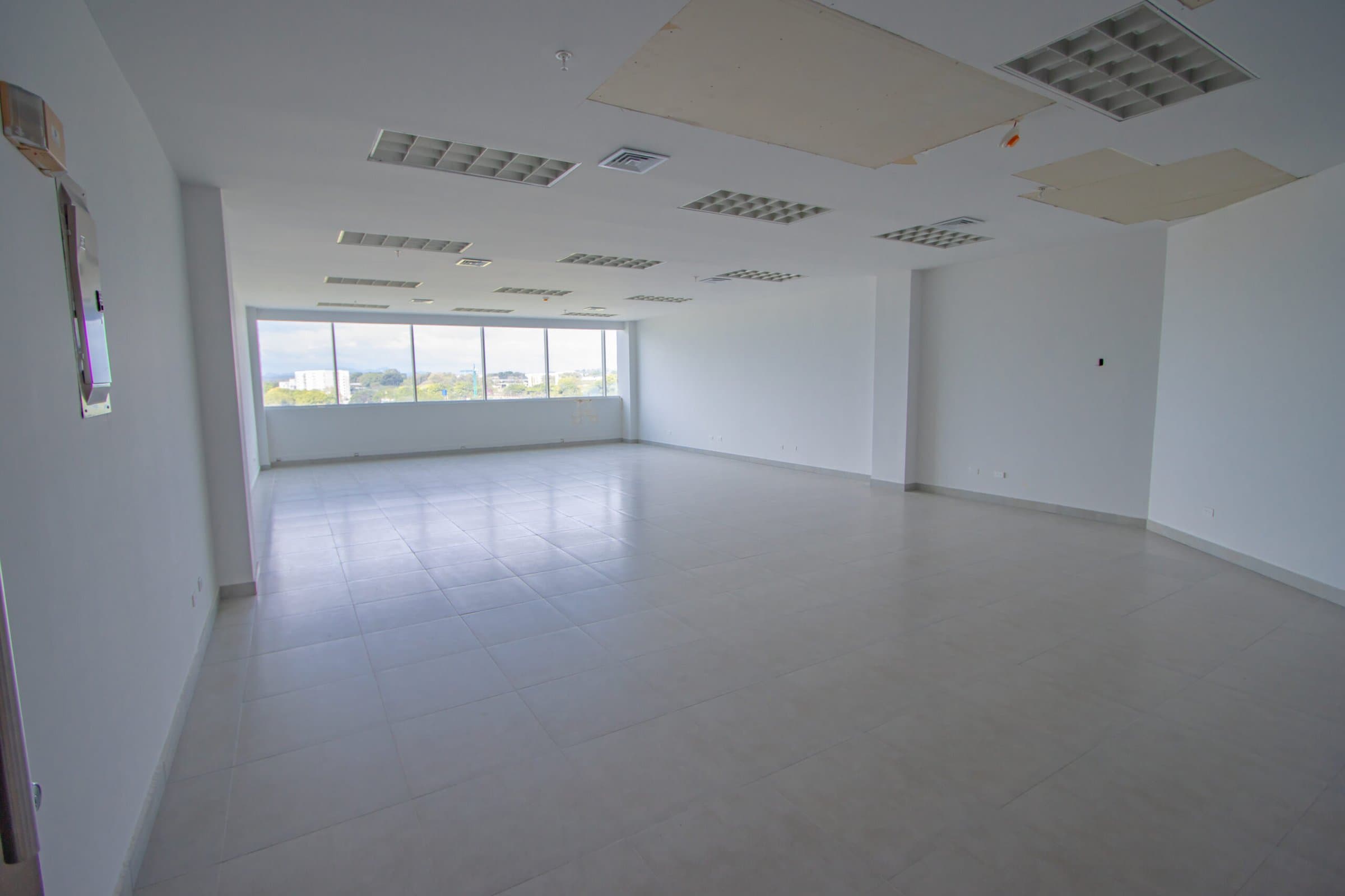 Open-plan office space ready for fit-out at Global Business Terminal
