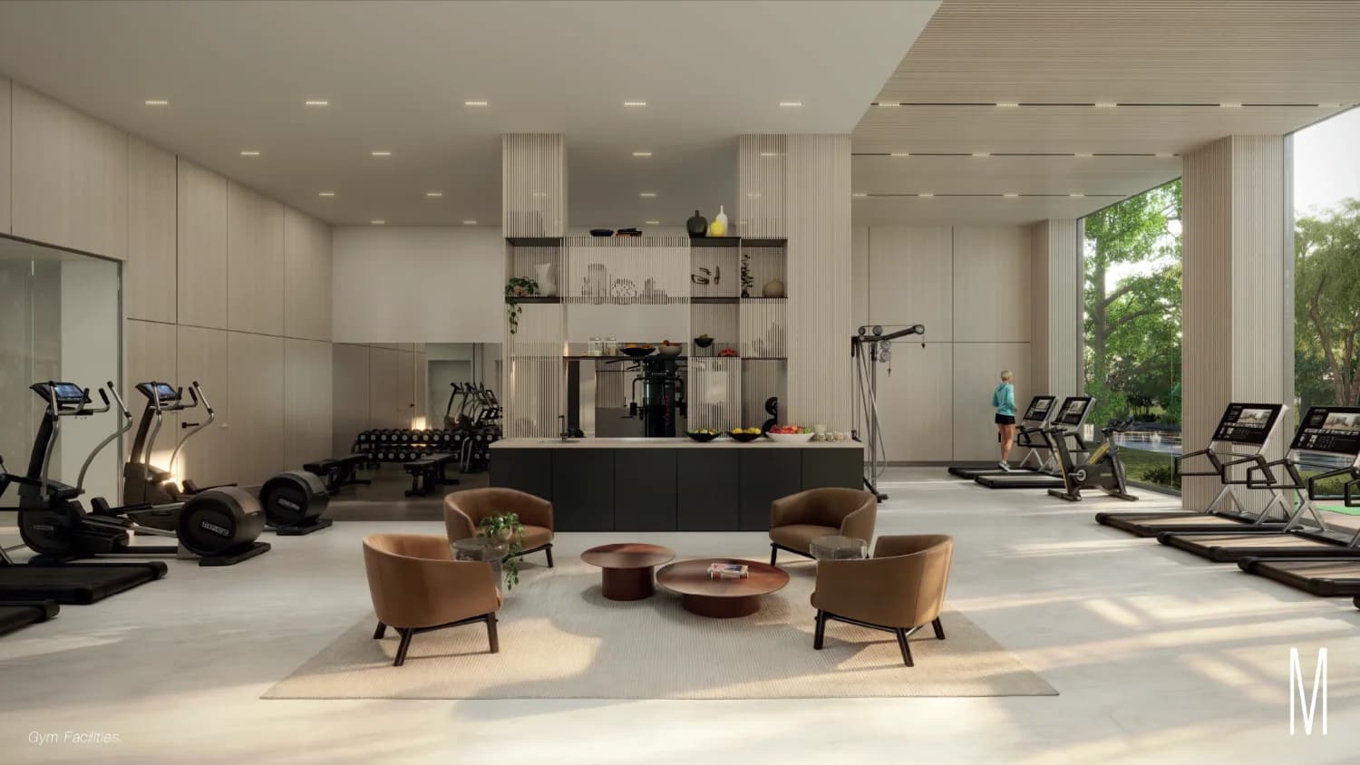 Moderna 360 fitness center and lounge