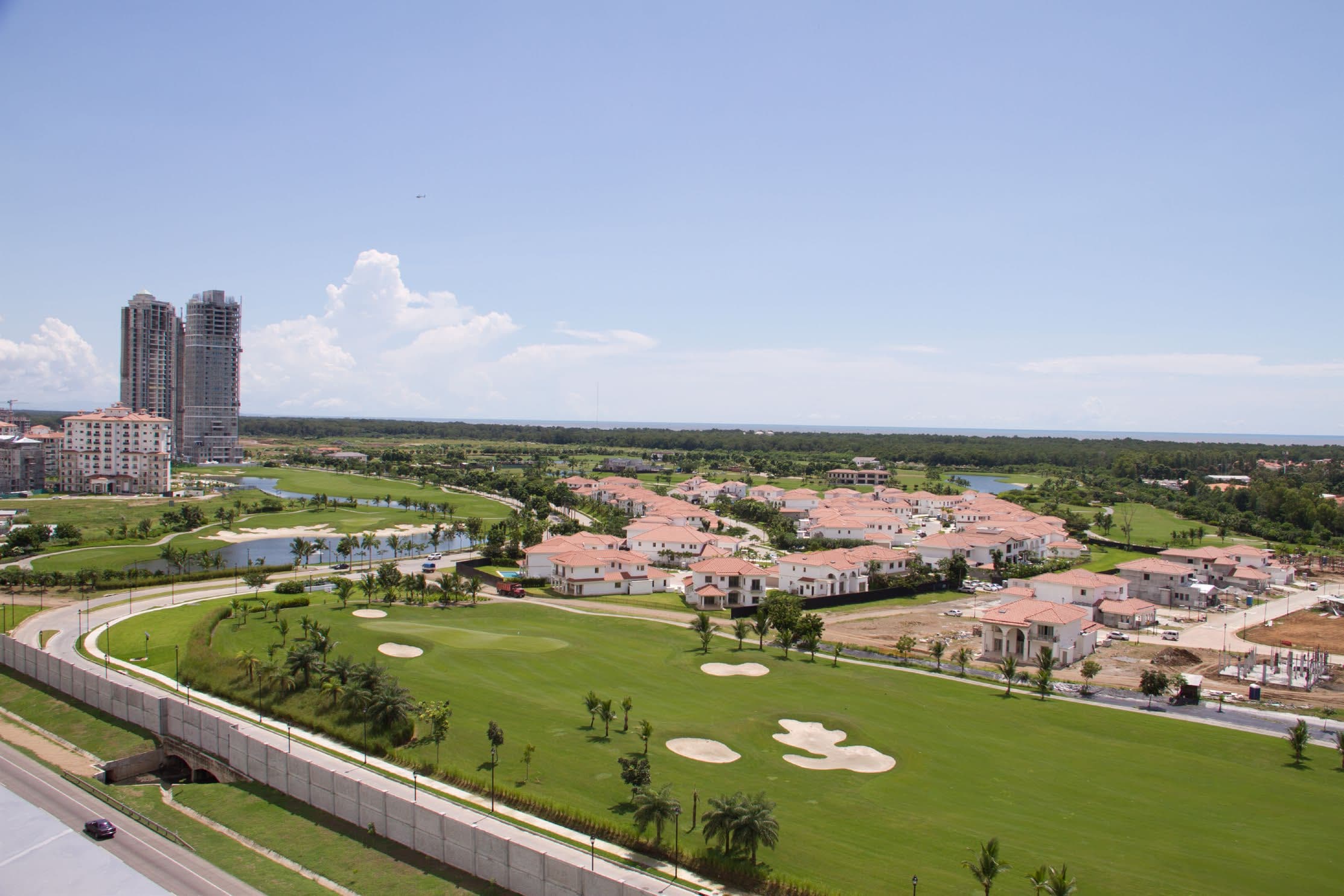 View from PH Arifa over the Santa Maria golf course and residences