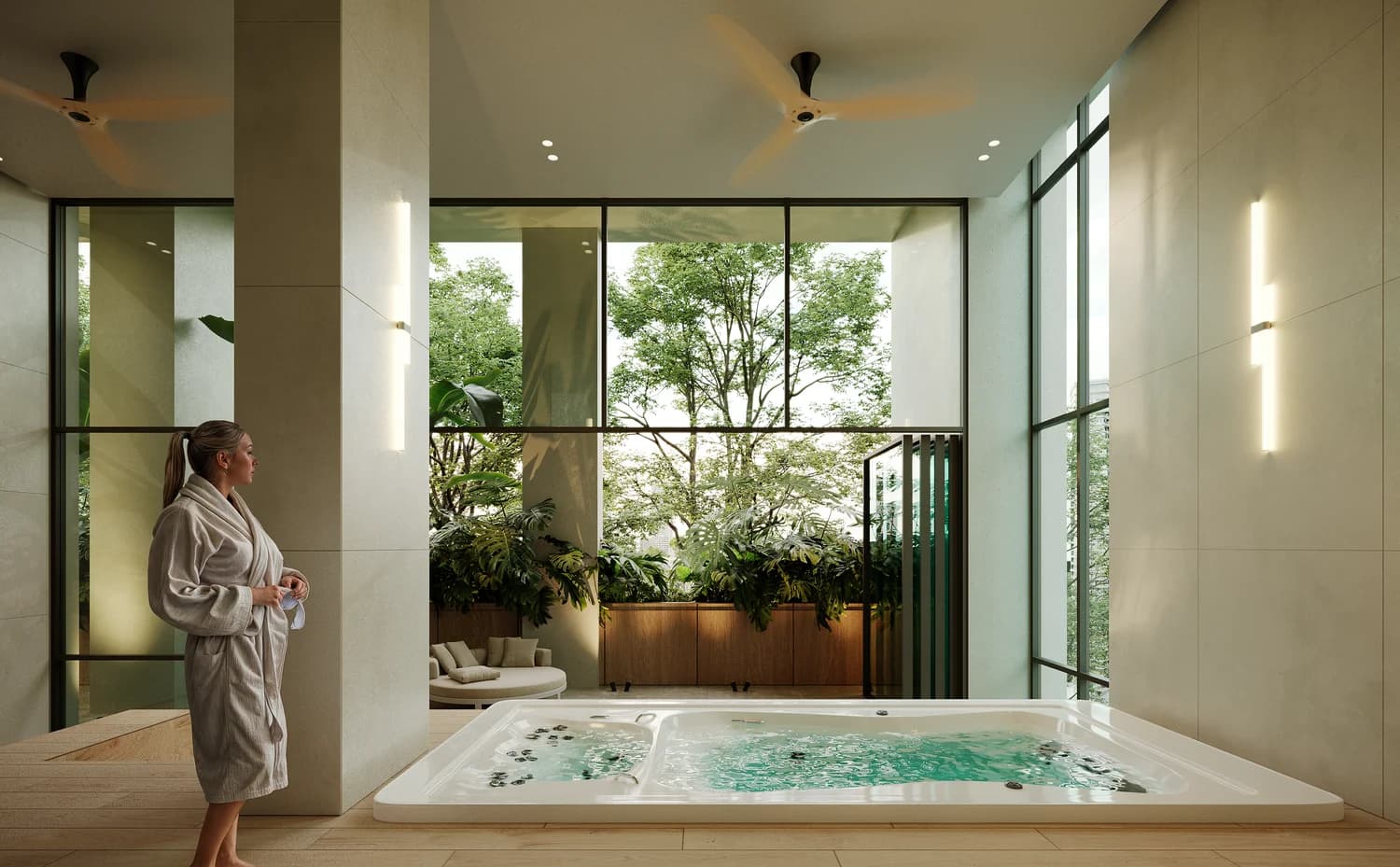 Swim spa in the wellness area of Blau, Costa del Este