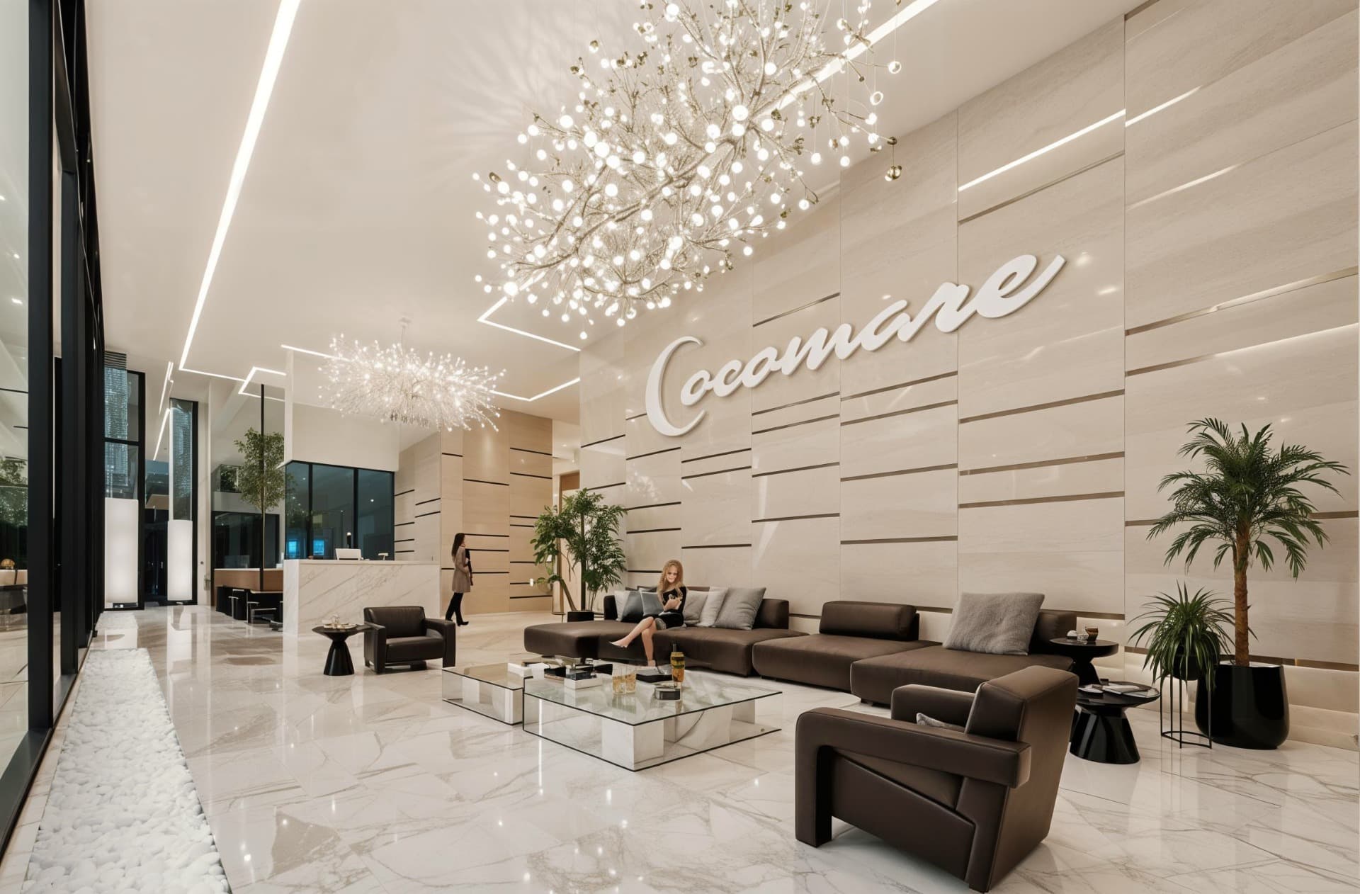 Lobby of Cocomare Luxury Residences, Coco del Mar