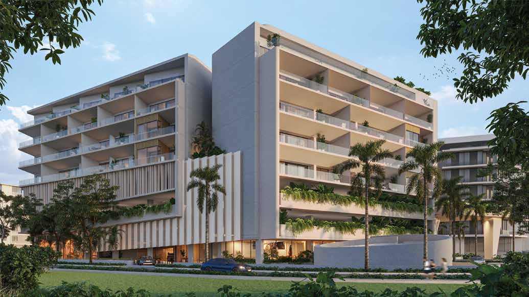 Facade and terraces of O Club Residences