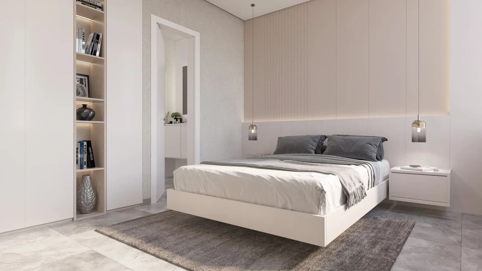 Bedroom in an apartment at AWA by Living