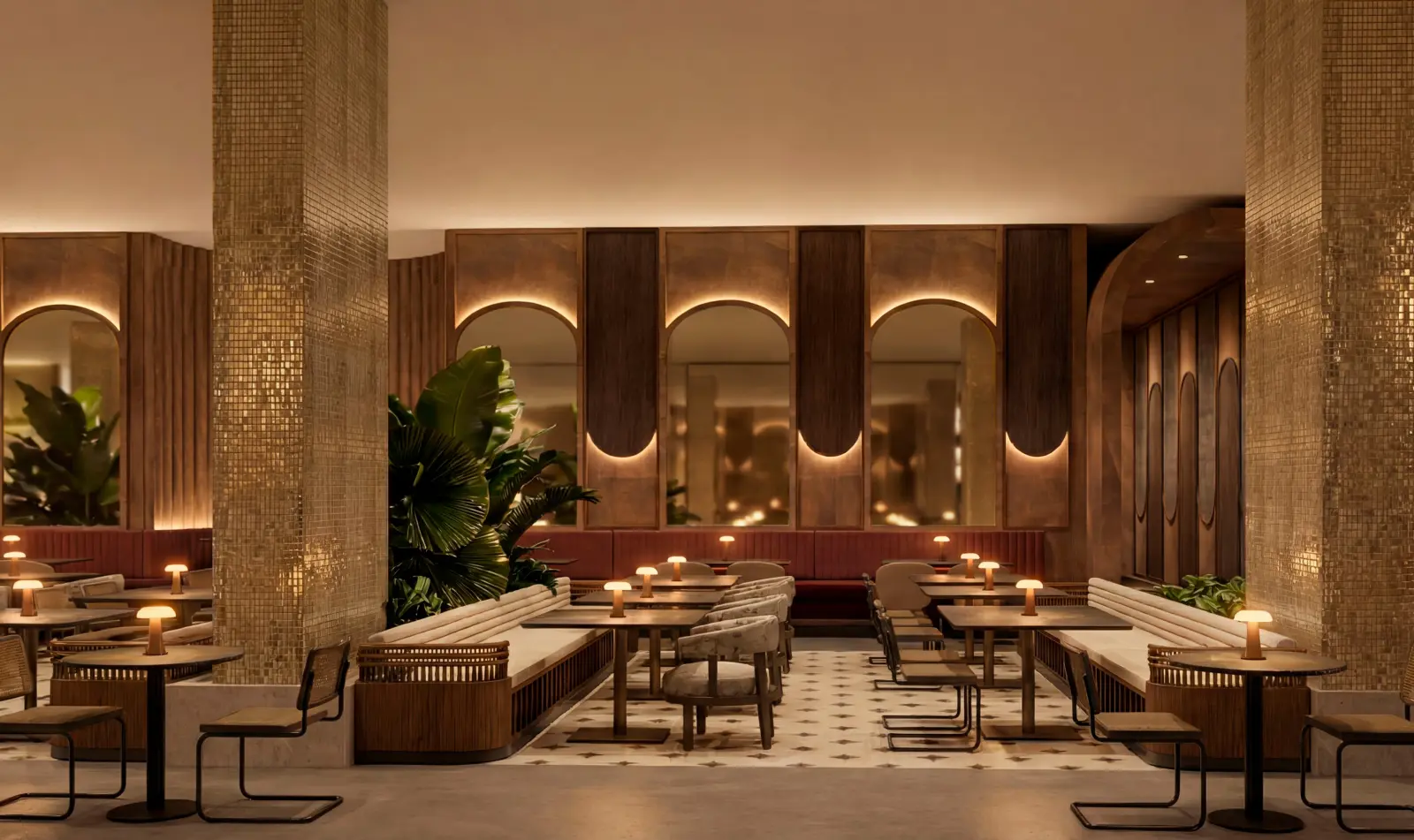 Uptown restaurant in the commercial base