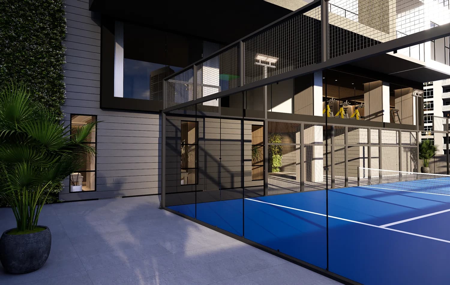 Padel court at Sky Parc II