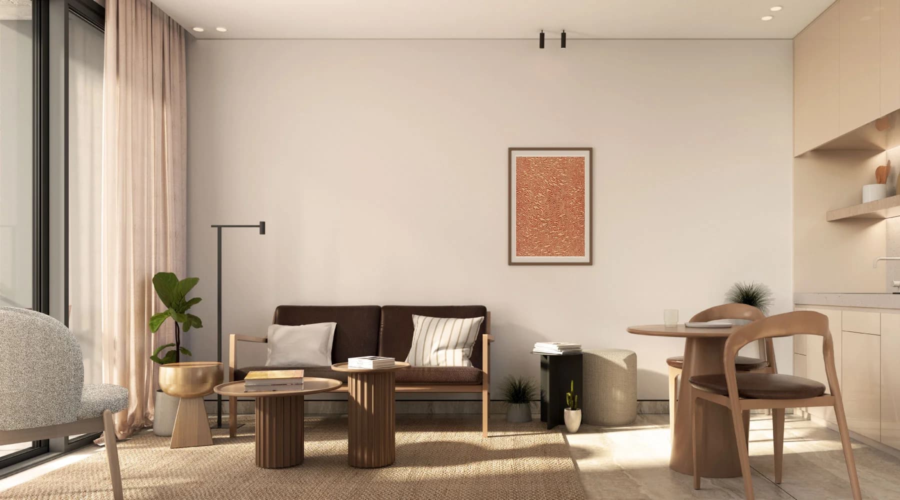Living room of an apartment at Paly