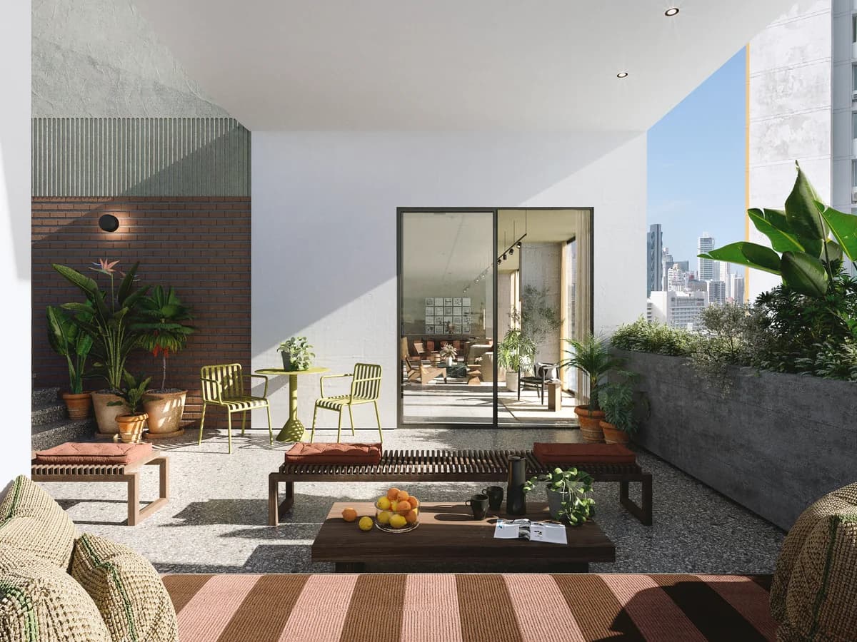 Garden terrace lounge at Amara El Cangrejo