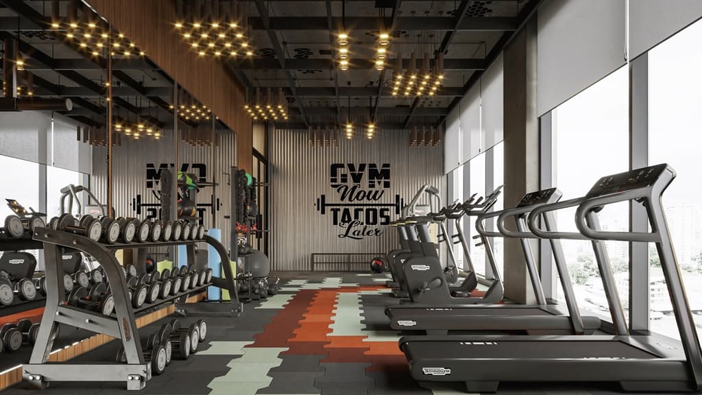Fitness center at Soul, Bella Vista