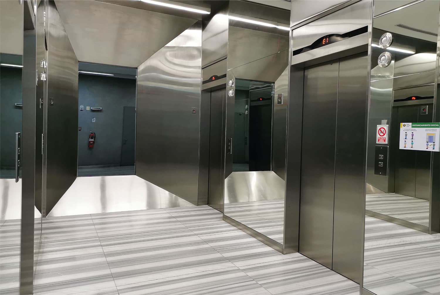 Edison Corporate Center elevator hall