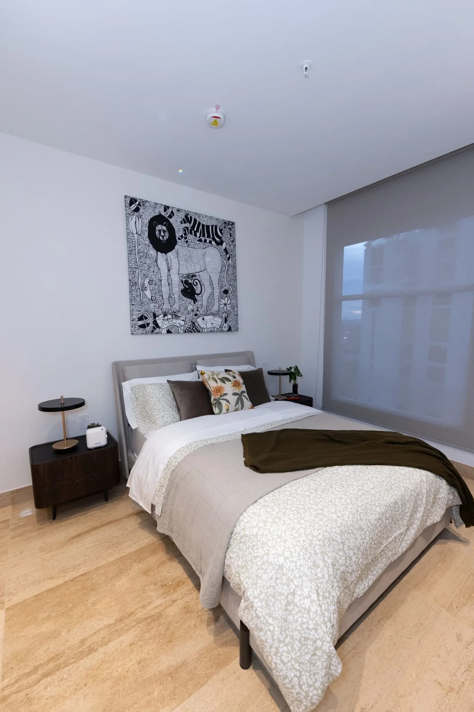 Secondary bedroom in the Celeste model apartment