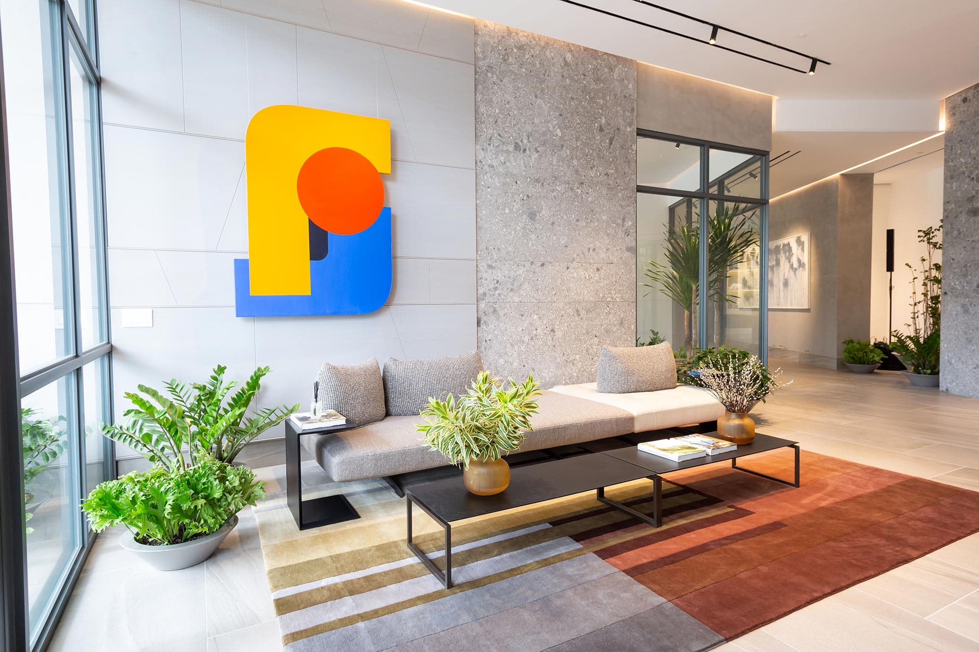 Ocean House lobby lounge with floor-to-ceiling windows