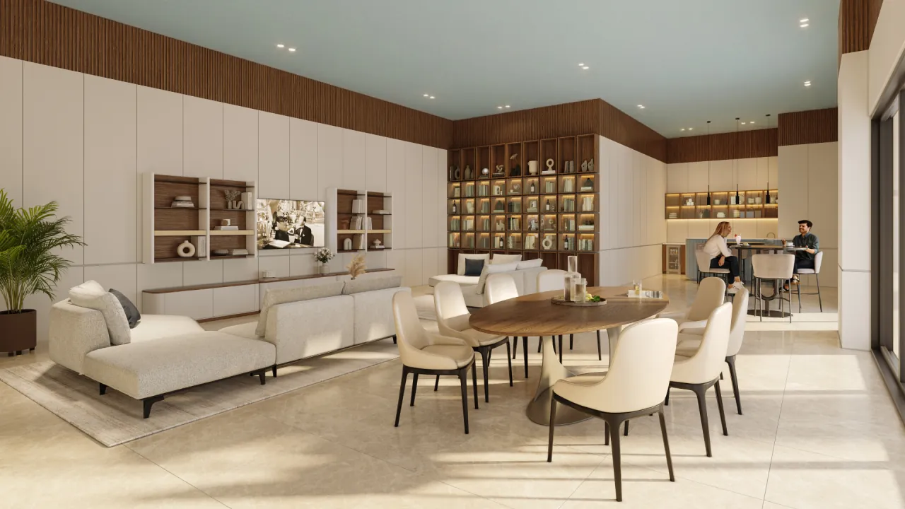 Living and dining room in a Capela residence