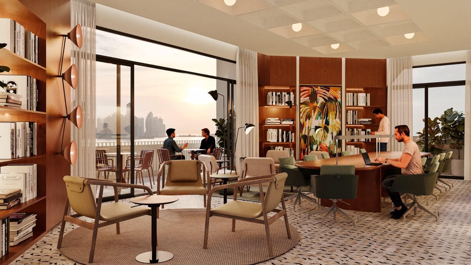 Coworking lounge at La Unión, Gran Central